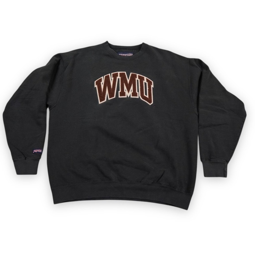 VTG Jansport Western Michigan University Sweatshirt Men‎ XL Brown Broncos USA